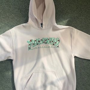 Pink rose thrasher hoodie